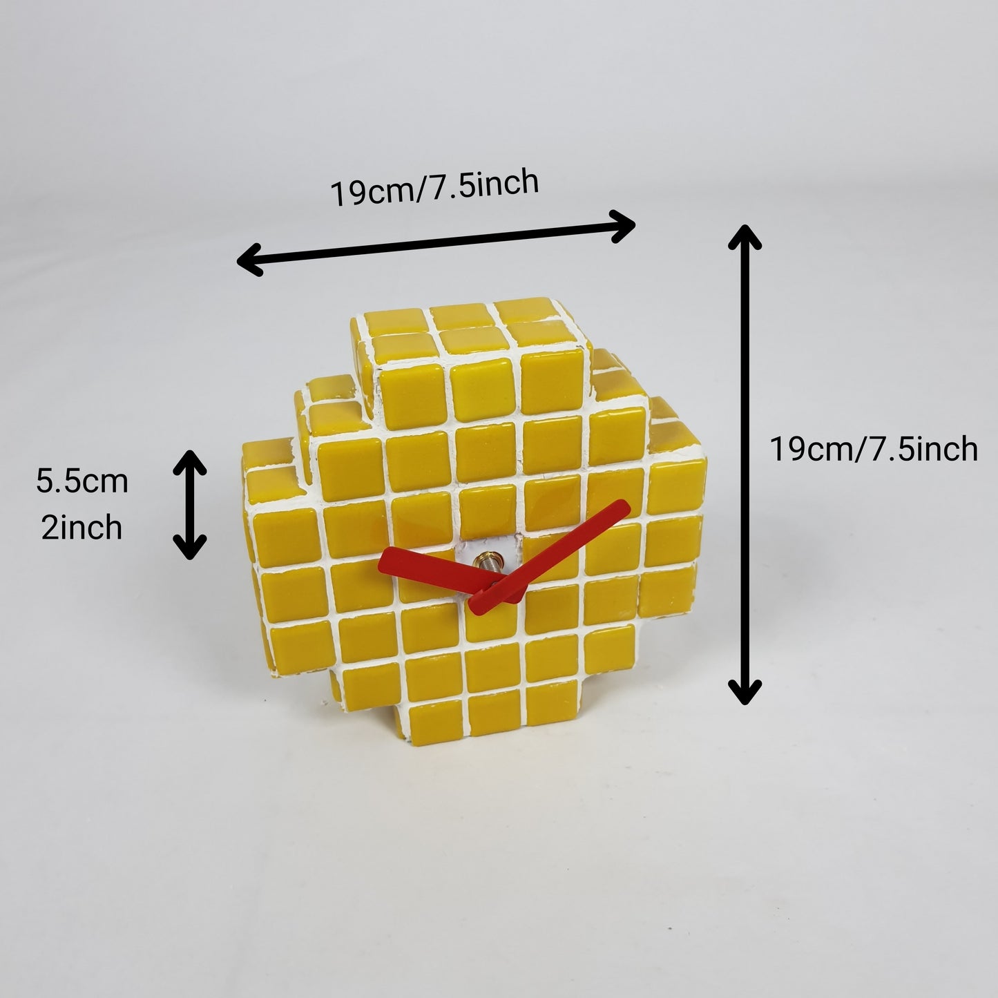 El Yapımı Mozaik Masa Saati – Bohem