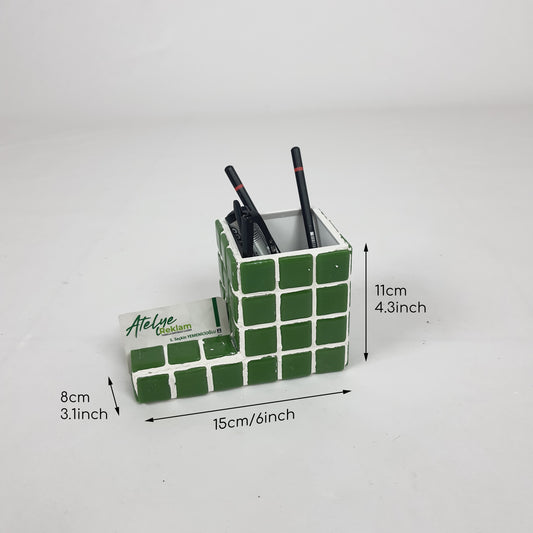 El Yapımı Mozaik Kalemlik – Masaüstü Dekoratif Kalemlik