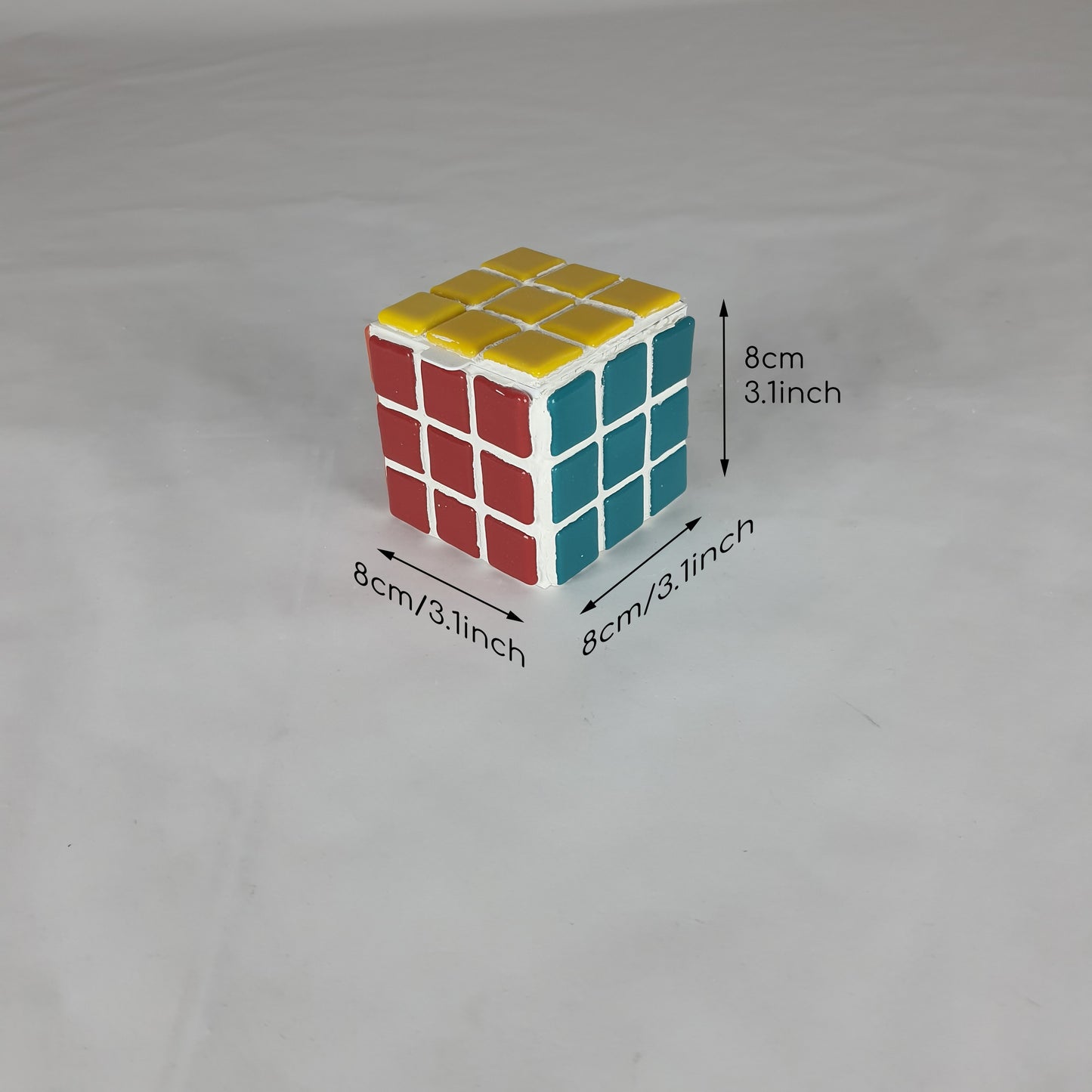 El Yapımı Mozaik Rubik Küp Kutusu – Mücevher & Hatıra Saklama