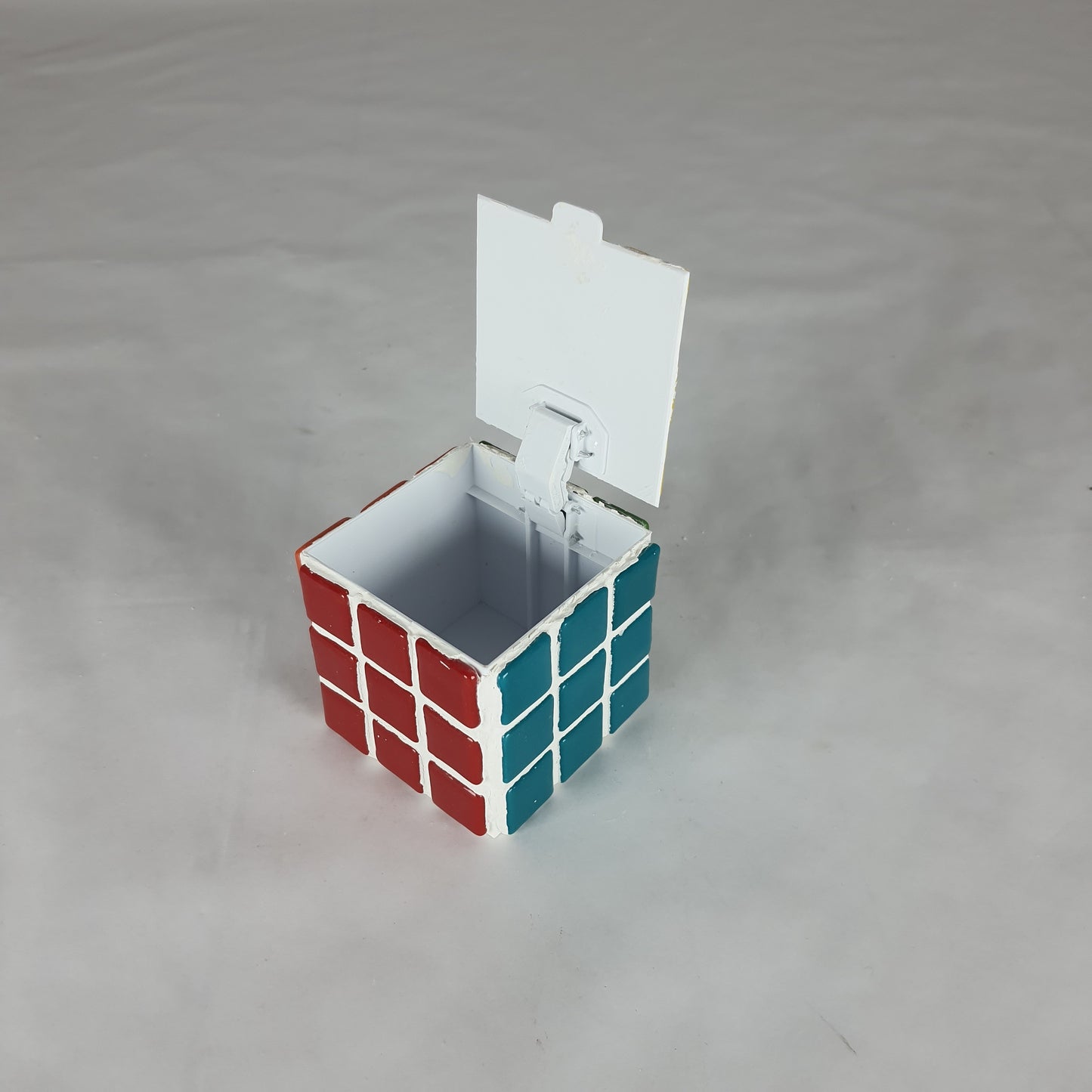 El Yapımı Mozaik Rubik Küp Kutusu – Mücevher & Hatıra Saklama