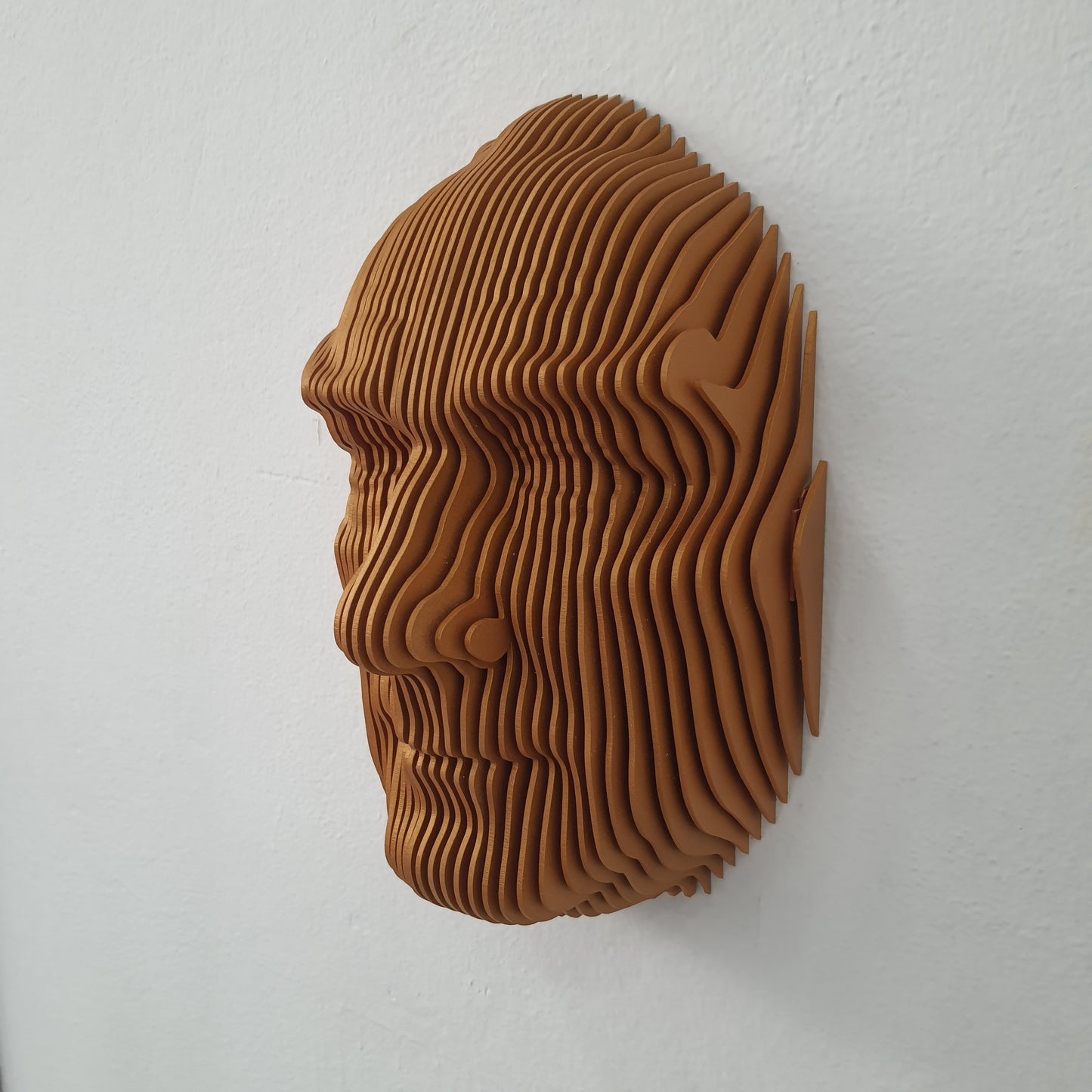 Atatürk Büst - Parametrik Tasarım-Altın renk