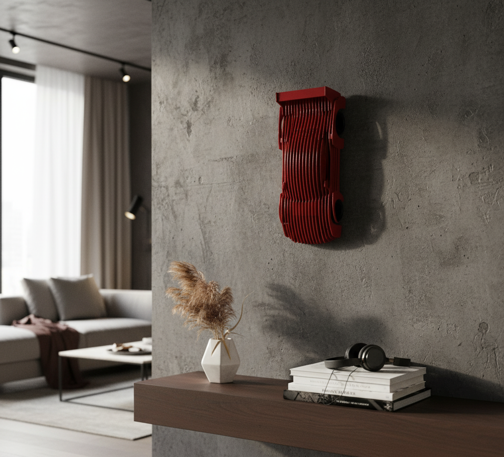 3D Kırmızı Ferrari Dekoratif Model Araba – Modern Sanatsal Tasarım / Koleksiyon ve Duvar Dekoru