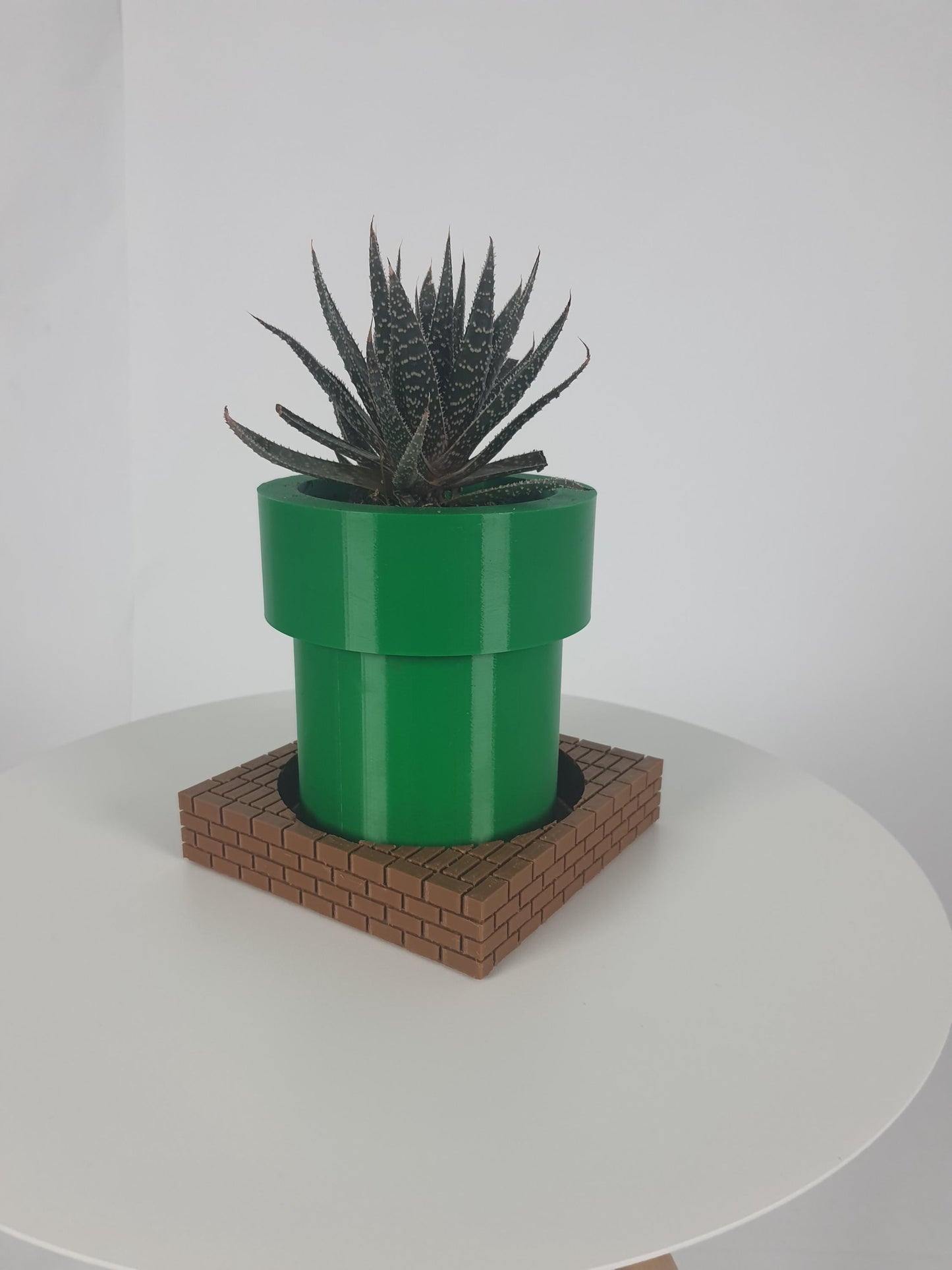 Tasarım Orta Boy S.Mario Temalı Boru Saksı – Dekoratif Fan Art Saksı