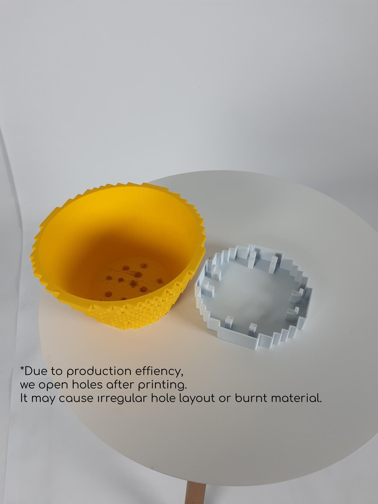 Pixel Art Saksı – 3D Baskı PLA Kaktüs & Sukulent Saksısı (Drenaj Tablalı)