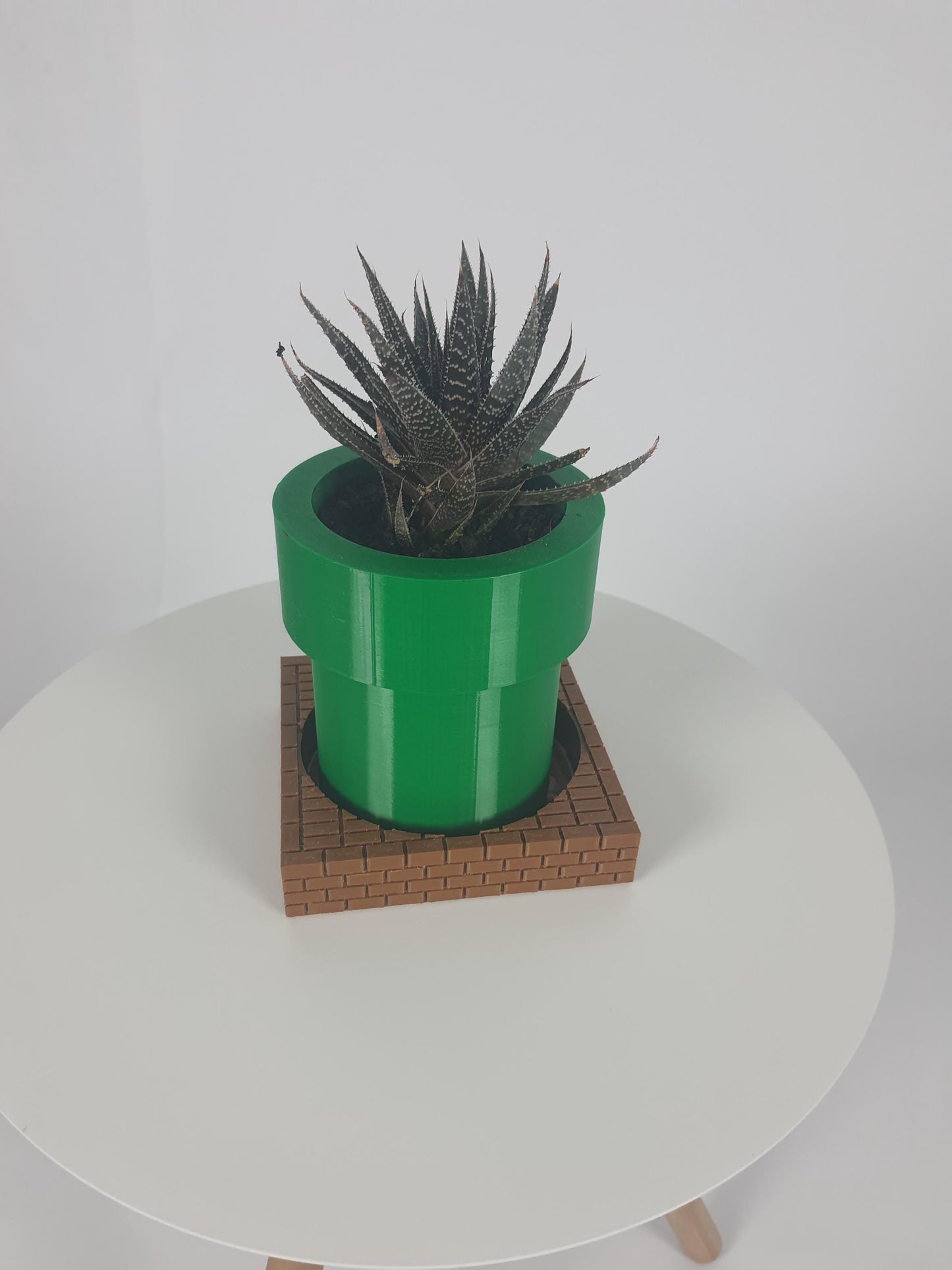 Tasarım Orta Boy S.Mario Temalı Boru Saksı – Dekoratif Fan Art Saksı