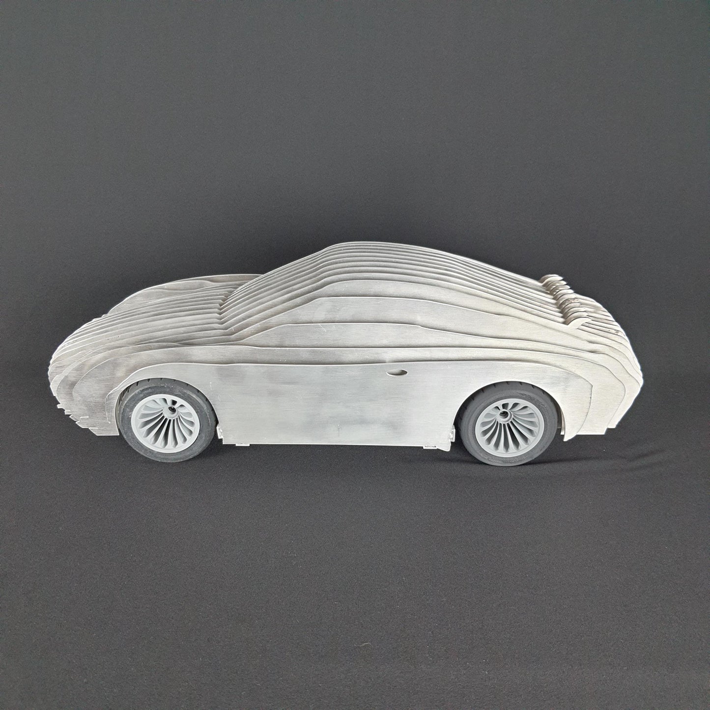 Porsche 911 Alüminyum Araba Heykeli–Metal Dekor, Koleksiyon Parçası–Ev/Ofis Dekoru–Masaüstü Dekor