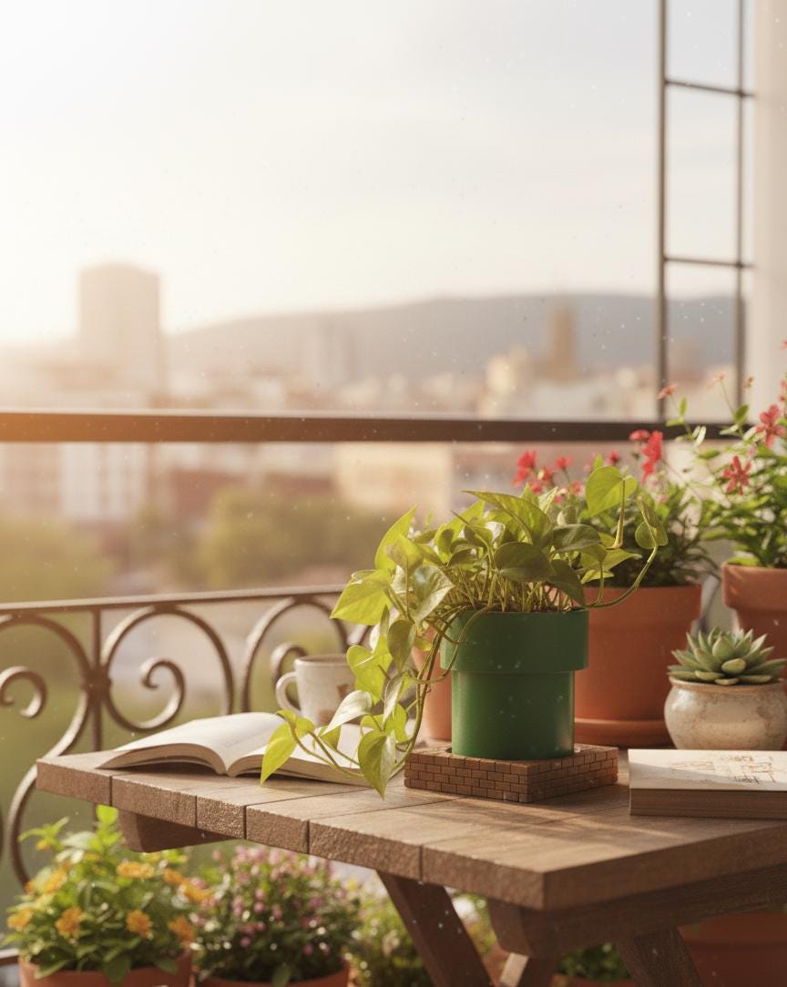 Tasarım Orta Boy S.Mario Temalı Boru Saksı – Dekoratif Fan Art Saksı