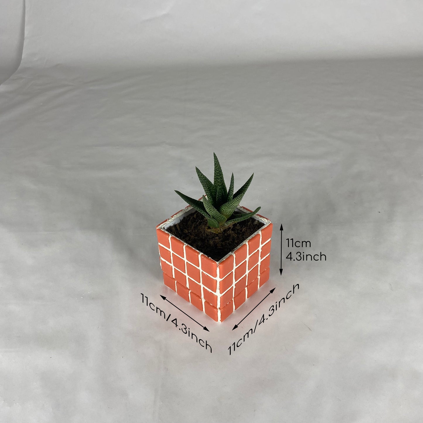 İkili El Yapımı Mozaik Saksı | Damlama Tepsisi