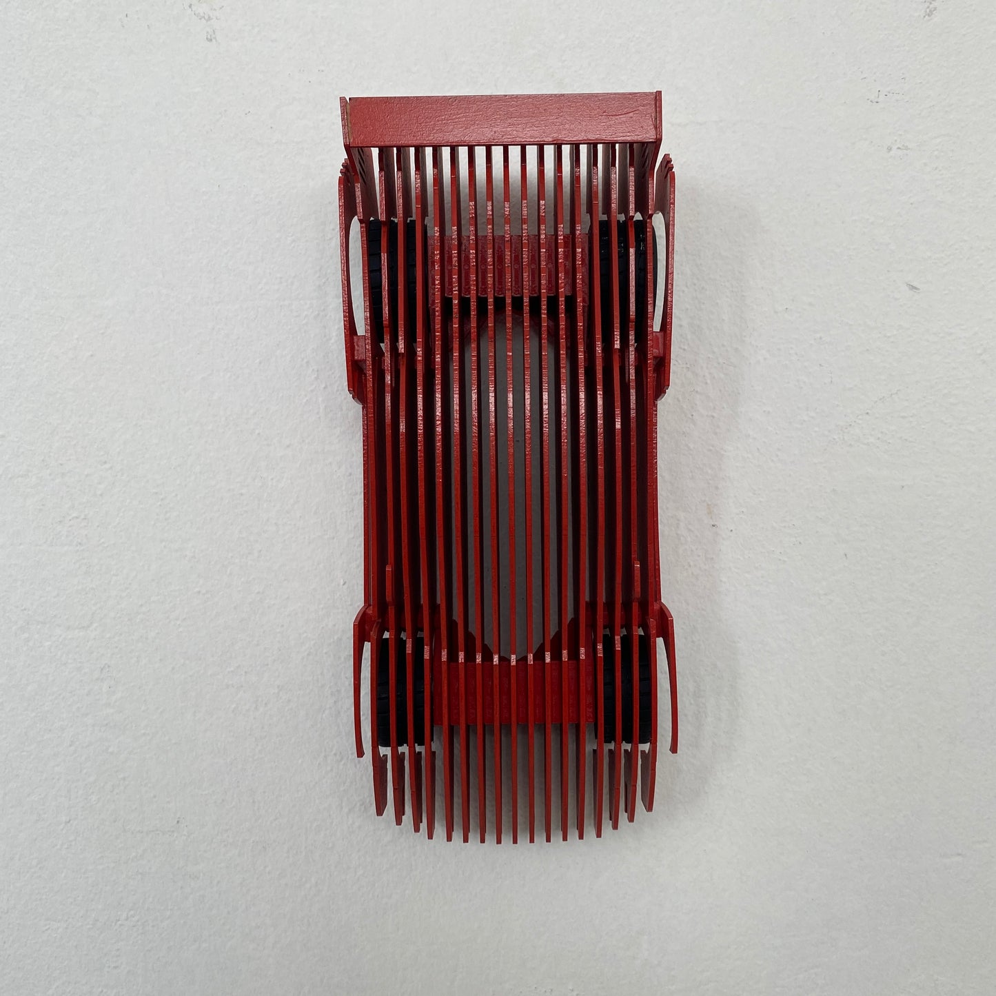 3D Kırmızı Ferrari Dekoratif Model Araba – Modern Sanatsal Tasarım / Koleksiyon ve Duvar Dekoru