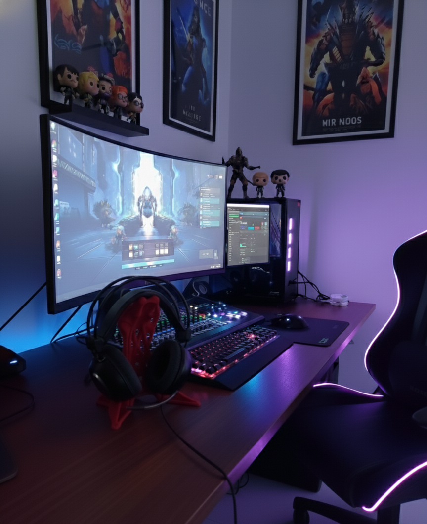 Exoskeleton Tasarımlı 3D Baskı Kulaklık Standı – Masaüstü Düzenleyici