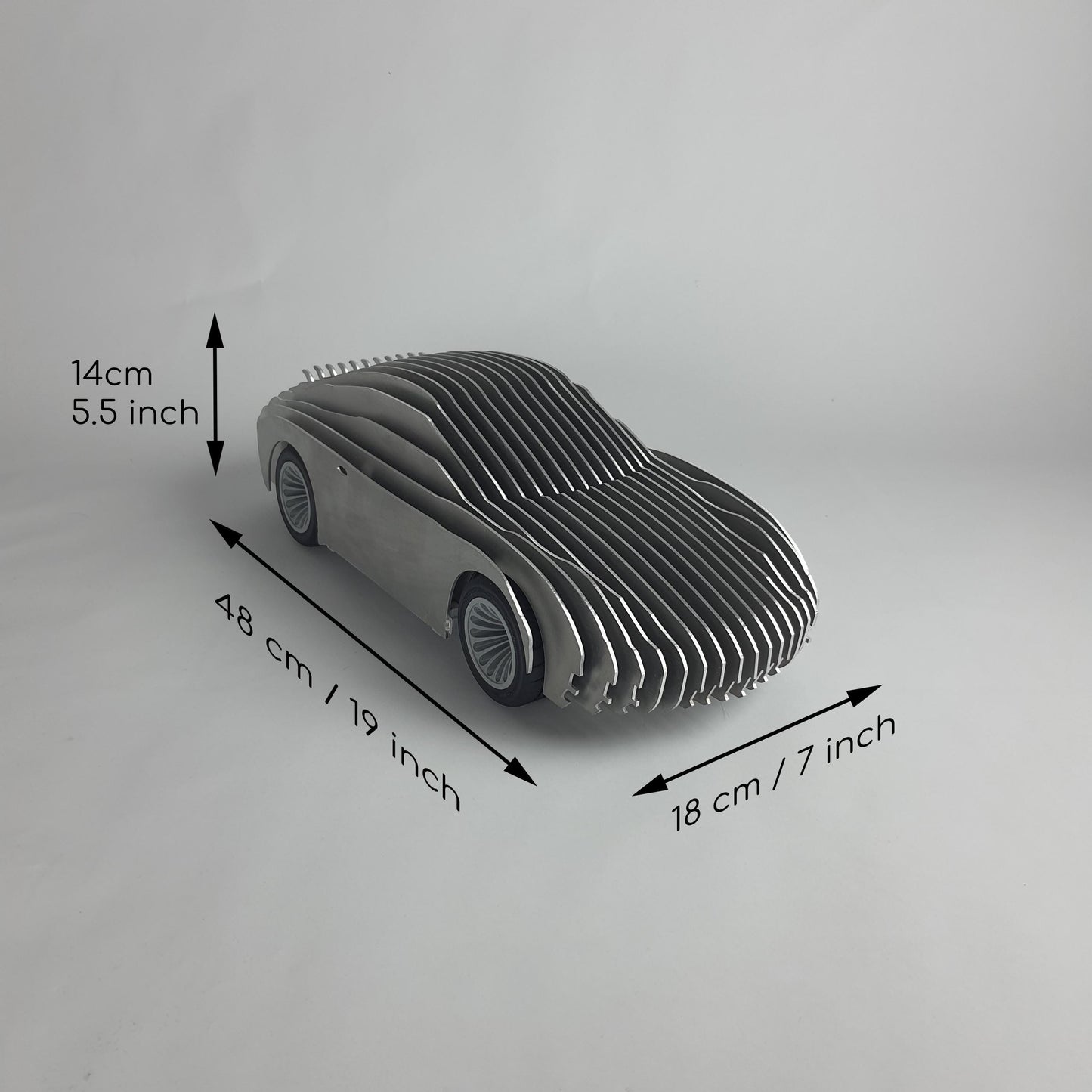 Porsche 911 Alüminyum Araba Heykeli–Metal Dekor, Koleksiyon Parçası–Ev/Ofis Dekoru–Masaüstü Dekor