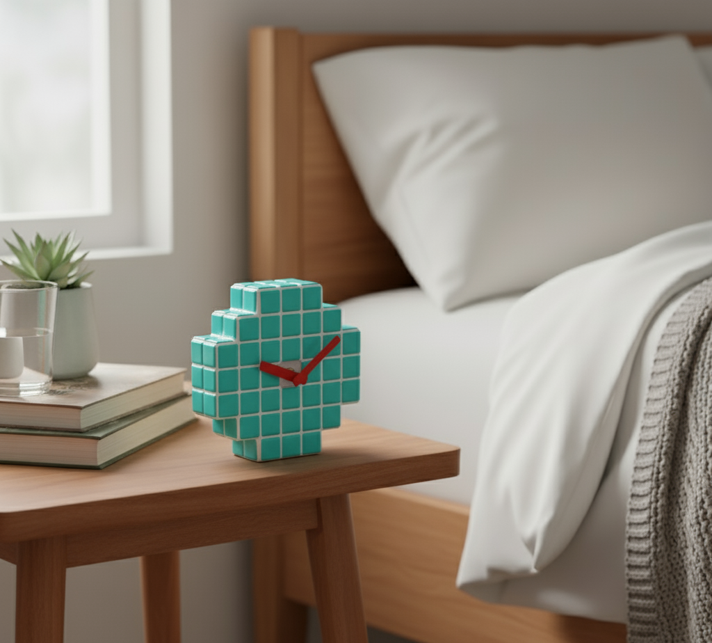 El Yapımı Mozaik Masa Saati – Bohem