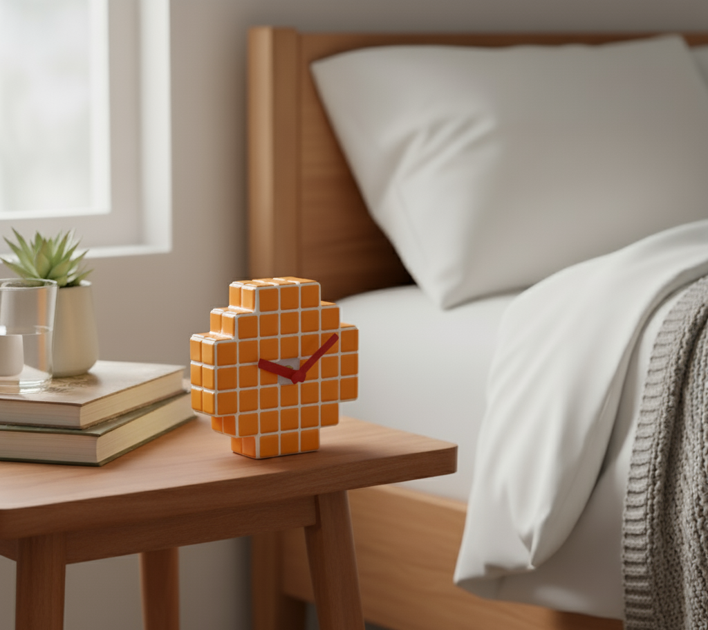 El Yapımı Mozaik Masa Saati – Bohem