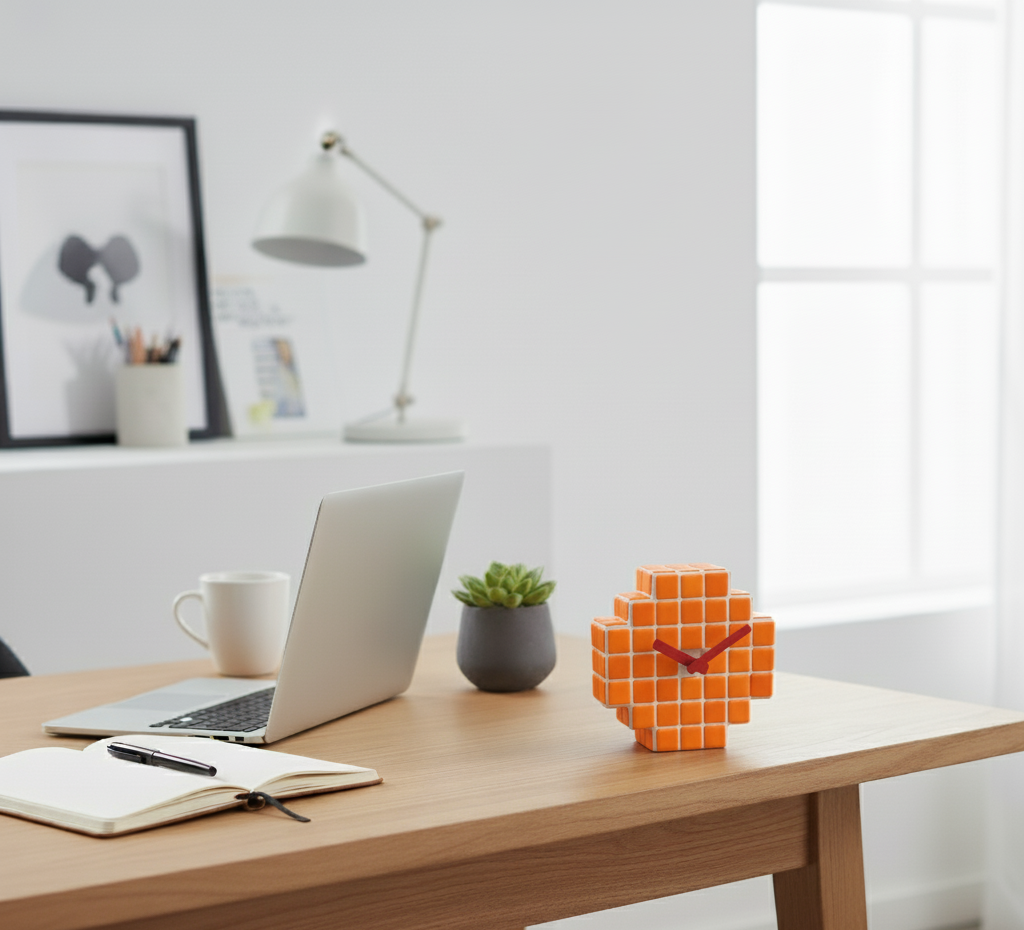 El Yapımı Mozaik Masa Saati – Bohem