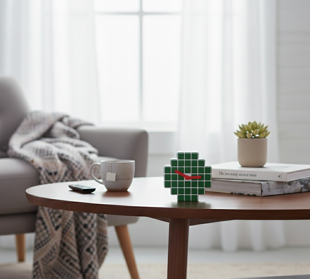 El Yapımı Mozaik Masa Saati – Bohem