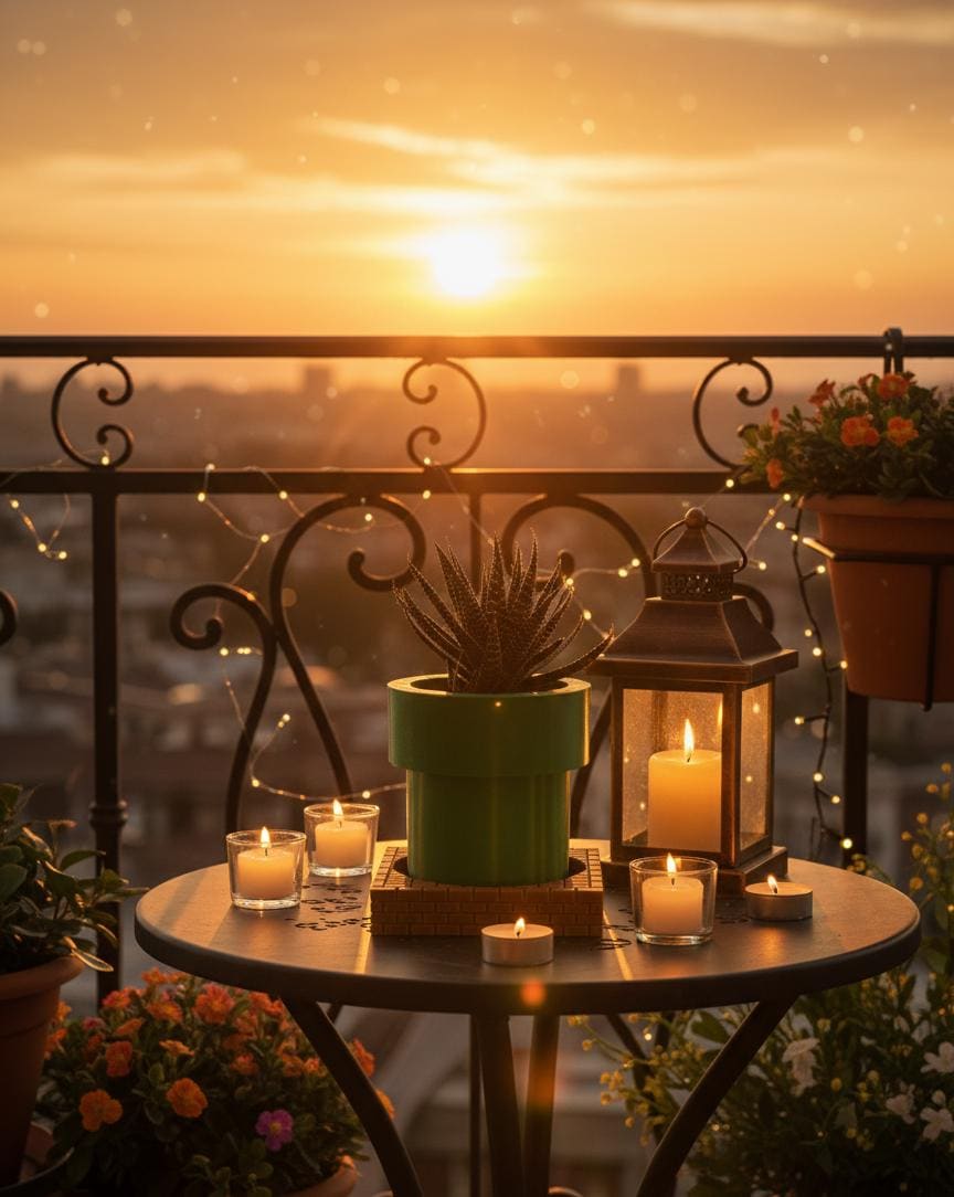 Tasarım Orta Boy S.Mario Temalı Boru Saksı – Dekoratif Fan Art Saksı