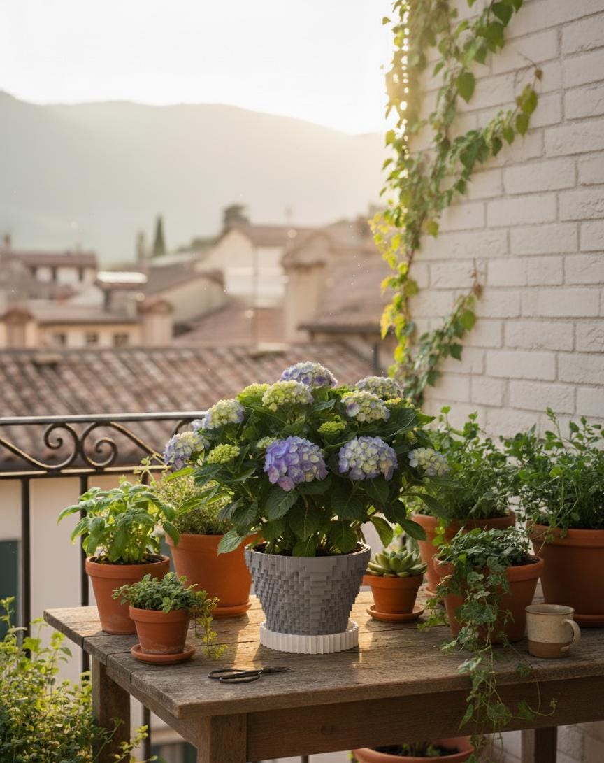 Pixel Art Saksı – 3D Baskı PLA Kaktüs & Sukulent Saksısı (Drenaj Tablalı)