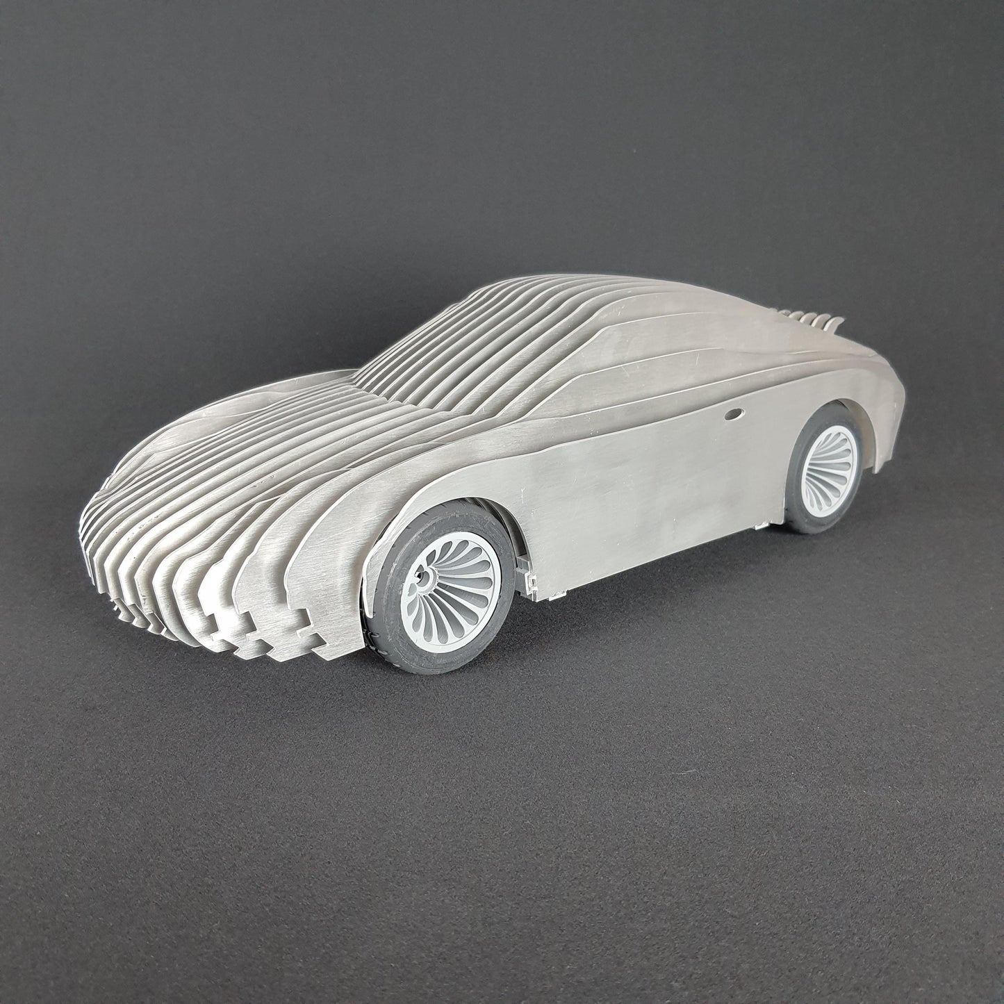 Porsche 911 Alüminyum Araba Heykeli–Metal Dekor, Koleksiyon Parçası–Ev/Ofis Dekoru–Masaüstü Dekor