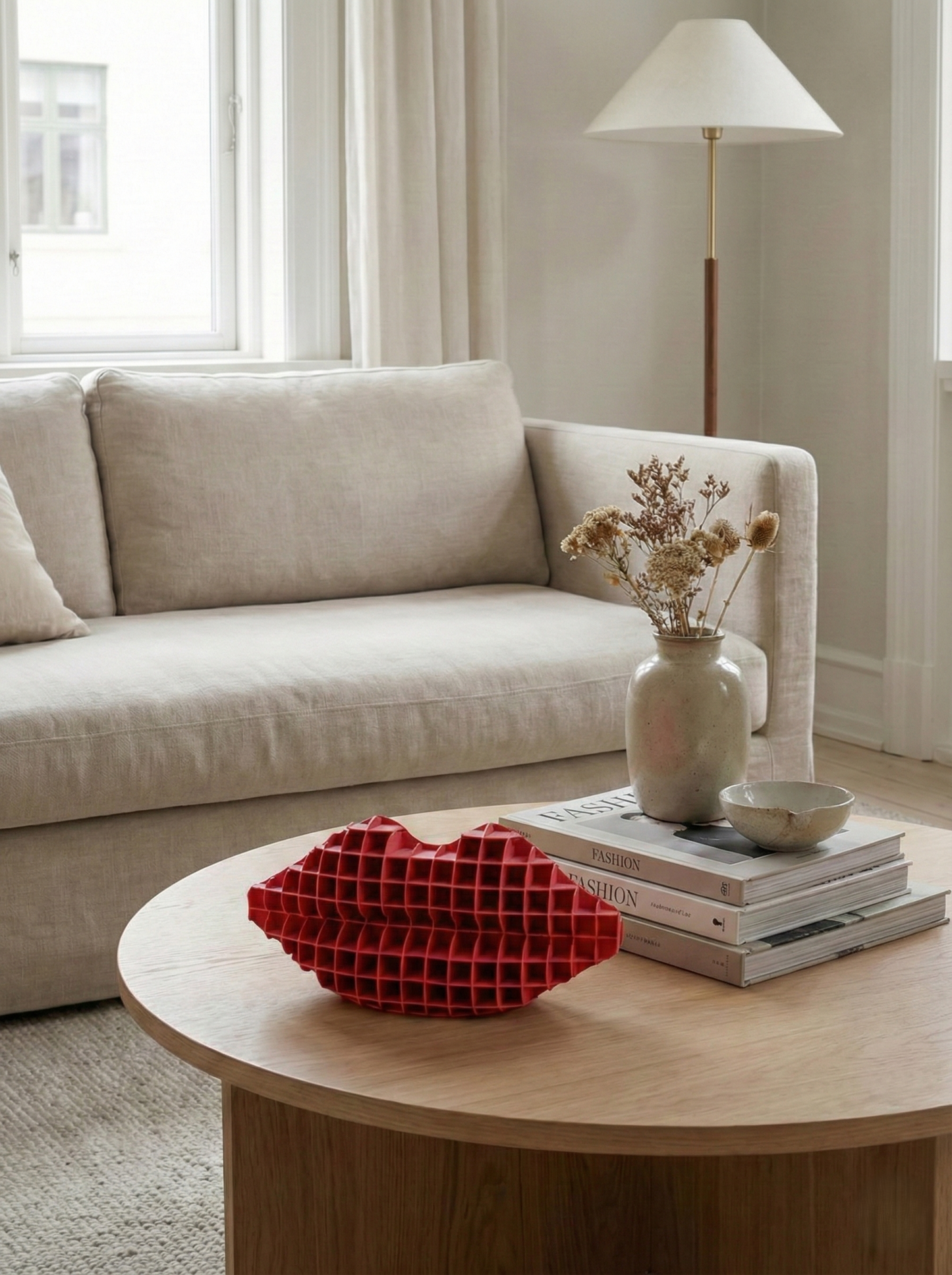 Modern Dekoratif Dudak | Estetik Makyaj Masası Düzenleyici