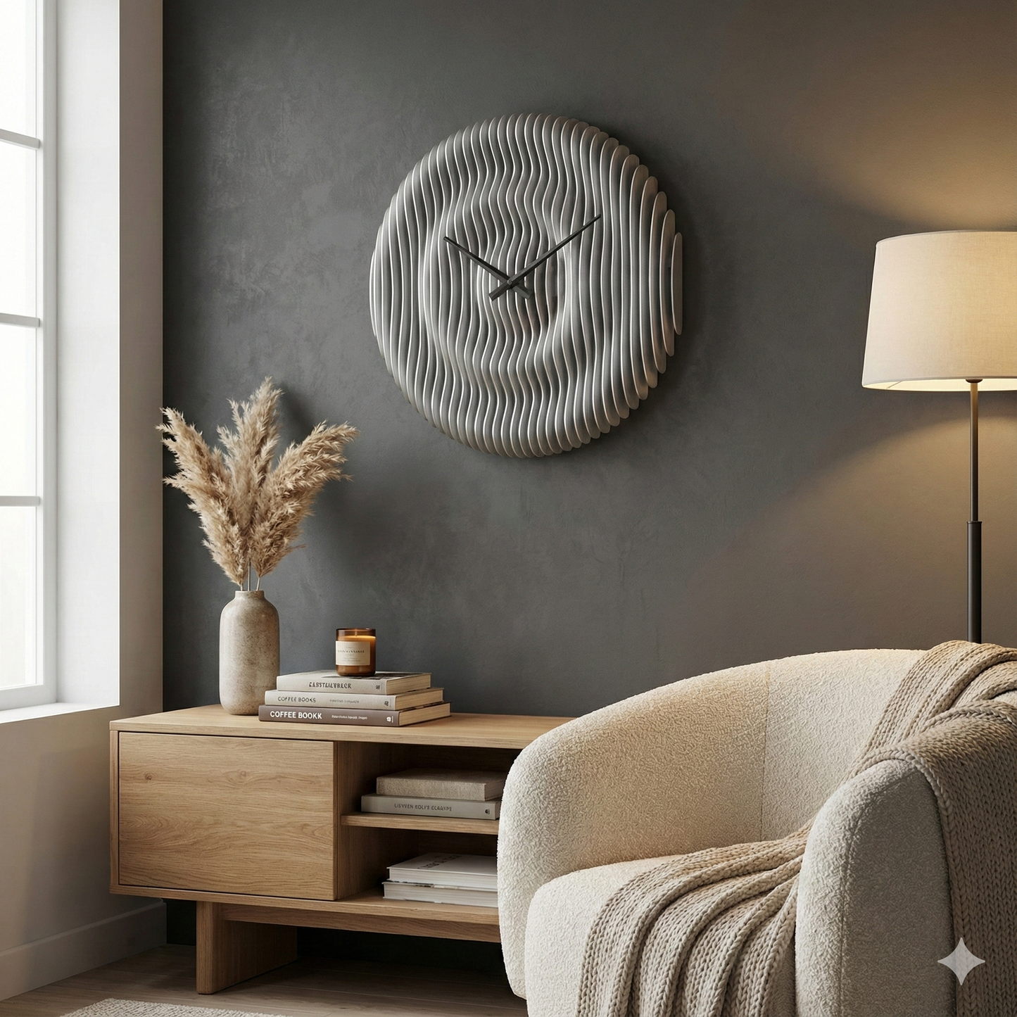 Alüminyum Parametrik Duvar Saati – El Yapımı Tasarım