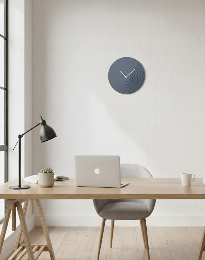 3D Baskı Destekli Modern Duvar Saati – Katmanlı Minimal Tasarım / El Yapımı Dekoratif Saat