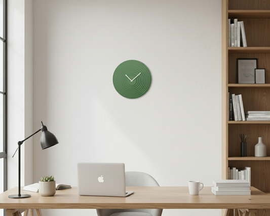 3D Baskı Destekli Modern Duvar Saati – Katmanlı Minimal Tasarım / El Yapımı Dekoratif Saat