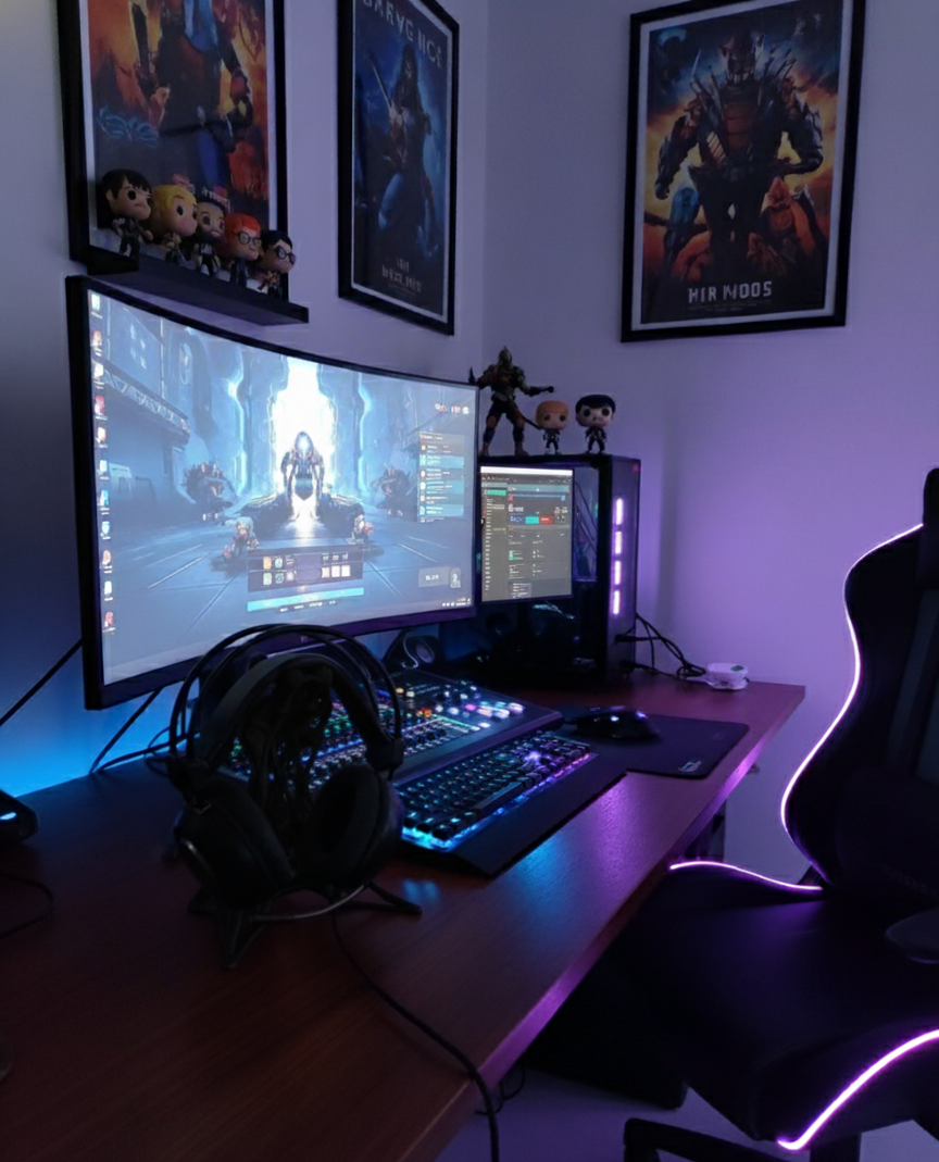 Exoskeleton Tasarımlı 3D Baskı Kulaklık Standı – Masaüstü Düzenleyici