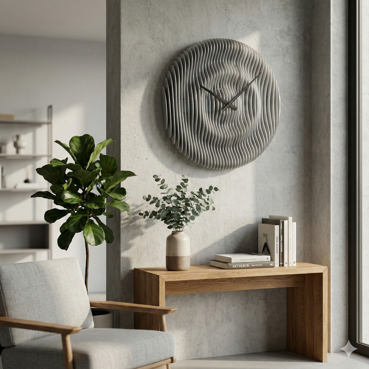 Alüminyum Parametrik Duvar Saati – El Yapımı Tasarım