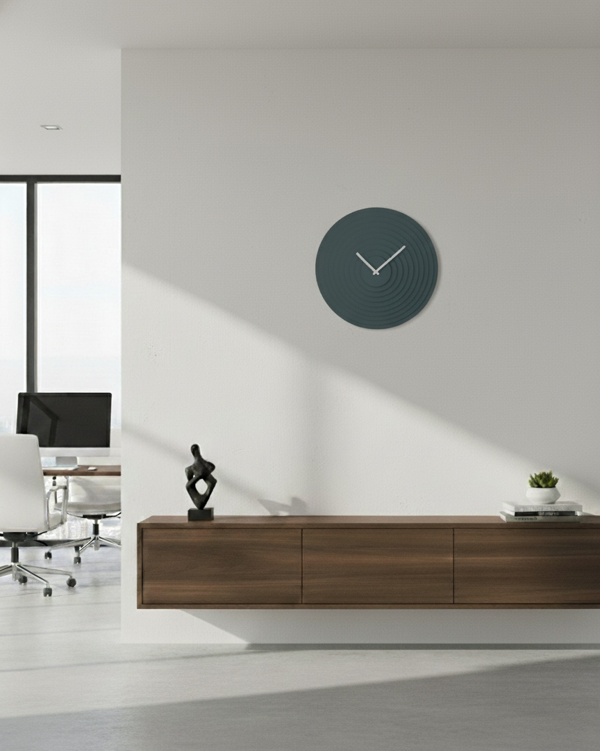 3D Baskı Destekli Modern Duvar Saati – Katmanlı Minimal Tasarım / El Yapımı Dekoratif Saat