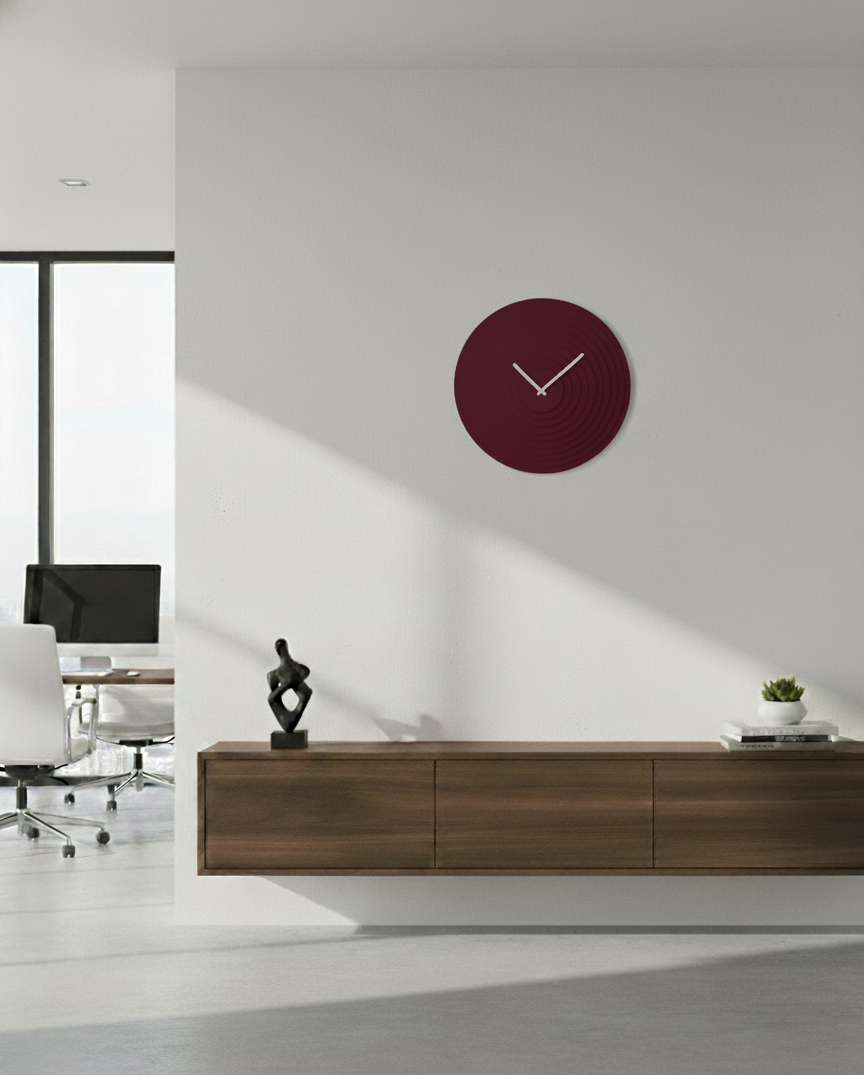 3D Baskı Destekli Modern Duvar Saati – Katmanlı Minimal Tasarım / El Yapımı Dekoratif Saat